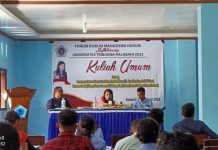 Dr. Detji Nuban Beri Kuliah Umum Restorative Justice dan Polisi Virtual di Untrib Dr. Detji Nuban memberikan kuliah umum kepada mahasiswa Fakultas Hukum Untrib. (Foto: doc tribuanapos.net).