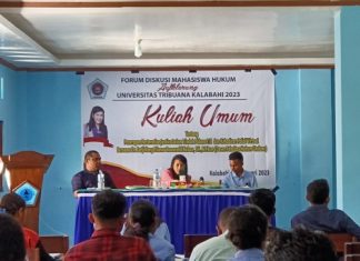 Dr. Detji Nuban Beri Kuliah Umum Restorative Justice dan Polisi Virtual di Untrib Dr. Detji Nuban memberikan kuliah umum kepada mahasiswa Fakultas Hukum Untrib. (Foto: doc tribuanapos.net).