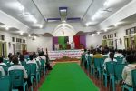 Bupati Alor Apresiasi Sumbangsih Umat Muslim di Sidang Klasis ABAL Bupati Alor Amon Djobo ketika sambutan di acara pembukaan sidang Klasis ABAL, Senin (21/8) di Jemaat Tiberias O'oylah, Kokar.
