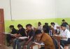 Untrib Terima 546 Mahasisw Baru Tahun 2023 Puluhan calon mahasiswa baru sedang mengikuti test masuk Untrib gelomang ketiga, Jumat, 11 Agustus 2023 di Aula Kampus Untrib, Batunirwala.