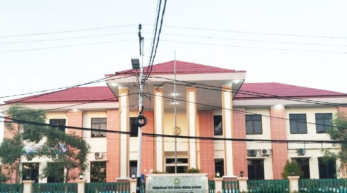 Pengadilan TUN Kupang Tolak Gugatan Enny Anggrek Soal Pemberhentian Jabatan Ketua DPRD Kantor Pengadilan TUN Kupang.