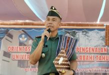 Dandim 1622 Alor Minta Maba Untrib Implementasi Nilai Pancasila Dalam Belajar