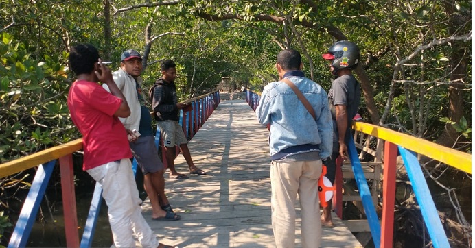 Wisata Mangrove milik Kelompok OMS di Watatuku Kelurahan Mutiara.