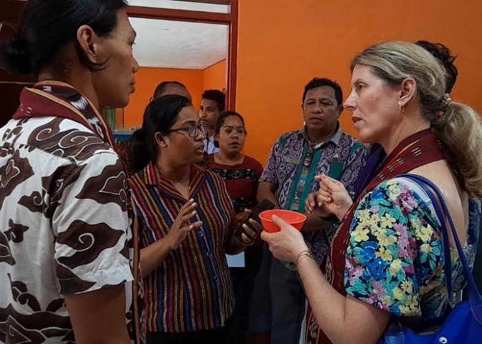 Tim World Bank saat berkunjung ke SMK Negeri Bukapiting, Kamis (6/2). 