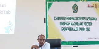 Menjadi Penggerak Moderasi Beragama yang Berbasis Cinta Kasih Ketua FKUB Kabupaten Alor, Pdt Simon Petrus Amung, S.Th. (Foto: doc tribuanapos.net/dm).