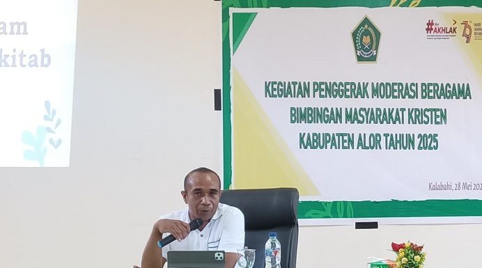 Menjadi Penggerak Moderasi Beragama yang Berbasis Cinta Kasih Ketua FKUB Kabupaten Alor, Pdt Simon Petrus Amung, S.Th. (Foto: doc tribuanapos.net/dm).