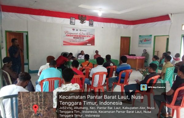Bentuk Koperasi Desa Merah Putih, Kades Allumang Pantar Barat Laut Optimis Ekonomi Desanya Akan Melejit Menuju Mandiri Pemerintah Desa Allumang Kecamatan Pantar Barat Laut membentuk Koperasi Desa Merah Putih, Rabu 4 Juni 2025 di Aula Kantor Desa Allumang.