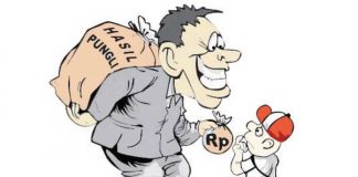 Viral!! Komite SD di Alor Pungut Biaya 150 Ribu dan Sembako Bagi Peserta Ujian, Kadisdik Alor Geram Gambar: Karikatur Pungli di Sekolah Dasar.