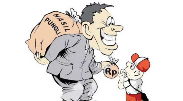 Viral!! Komite SD di Alor Pungut Biaya 150 Ribu dan Sembako Bagi Peserta Ujian, Kadisdik Alor Geram Gambar: Karikatur Pungli di Sekolah Dasar.