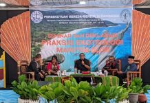 Ketum PGI di Seminar Nasional Ekoteologi Maritim Alor: Gereja Harus Melihat Laut Sebagai Sumber Kehidupan Ketua Umum PGI, Pdt. Jacklevyn Frits Manuputty (tengah) di seminar Nasional Eko-Teologi Maritim Alor, Senin 25 Mei 2026 di Aula Pola Tribuana Kalabahi. (Foto: doc fotografer Jhon Dael).