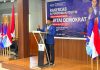 Partai Demokrat Alor Gelar Rakercab dan Pendidikan Politik, Fokus Konsolidasi Menangkan Pemilu 2029 Ketua DPC Partai Demokrat Kabupaten Alor, Lukas Reiner Atabuy, ketika sambutan di acara pembukaan Rakercab dan Pendidikan Politik, Selasa 2 Juni 2026. (Foto: doc tribuanapos.net).