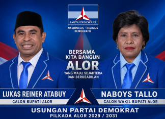 Akar Rumput Demokrat Alor Solid Usung Rey Atabuy–Naboys Tallo Maju Bertarung di Pilkada Alor Mendatang Bakal Calon Bupati dan Wakil Bupati Alor: Lukas Reiner Atabuy - Naboys Tallo yang akan diusung Partai Demokrat untuk bertarung di Pilkada Alor tahun 2029/2031. (Foto: doc tribuanapos.net).