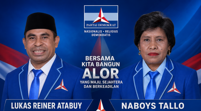 Akar Rumput Demokrat Alor Solid Usung Rey Atabuy–Naboys Tallo Maju Bertarung di Pilkada Alor Mendatang Bakal Calon Bupati dan Wakil Bupati Alor: Lukas Reiner Atabuy - Naboys Tallo yang akan diusung Partai Demokrat untuk bertarung di Pilkada Alor tahun 2029/2031. (Foto: doc tribuanapos.net).