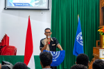 Apresiasi Pelatihan Multimedia GAMKI Alor, KMK GMIT Altar: Teknologi Digital Harus Memperkuat Pelayanan dan Iman KMK GMIT ALTAR, Pdt. Erastus J. Oematan, S.Th, ketika membawa sambutan dan arahan di Acara Pembukaan Pelatihan Multimedia GAMKI Alor, Senin 9 Juni 2026 di GMIT Imanuel Mola. (Foto: doc tribuanapos.net/dm).