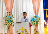Perayaan Bulan Pendidikan GMIT 2026 Ditutup, Ketua Panitia: Segala Kemuliaan bagi Tuhan, Terima Kasih untuk Semua Pihak yang Mendukung Ketua Panitia Pelaksana Perayaan Bulan Pendidikan GMIT, Michael Y. Laa, S.Pd, ketika membaca laporan panitia pada acara penutupan seluruh rangkaian kegiatan Bulan Pendidikan GMIT lingkup Yapenkris Pingdoling Alor, Rabu (29/7) di Aula Pola Tribuana Kalabahi. (Foto: doc tribuanapos.net/dm).